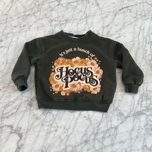 MINIMALIST FOLK CO Sweatshirt Hocus Pocus Sz 1-2Y